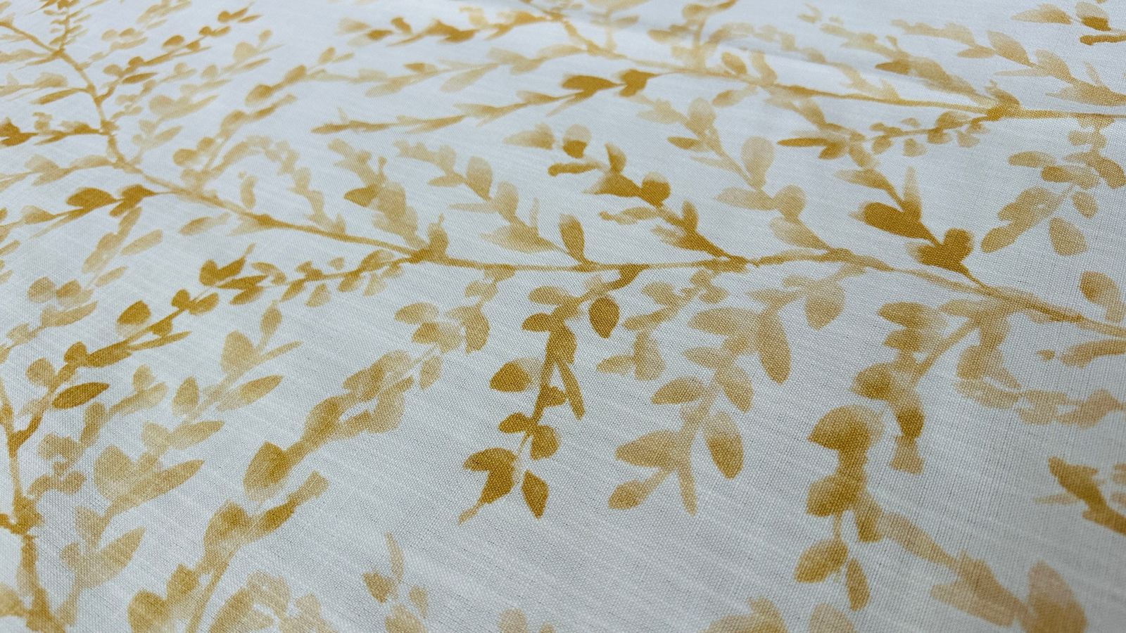 Botanical Curtain Panel, Mustard Yellow, photo 1 of 9