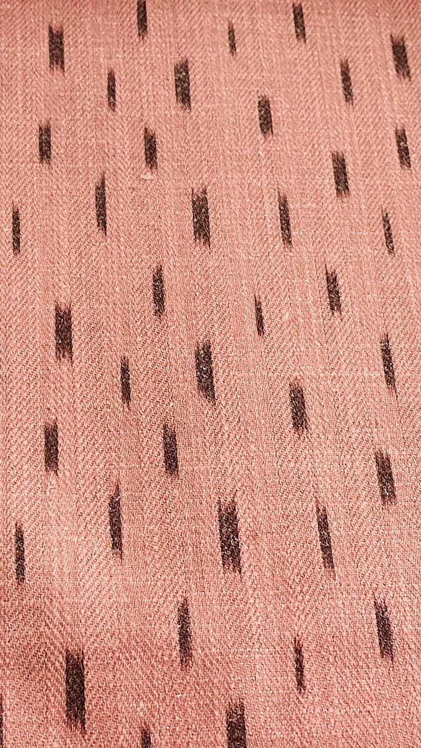 Copper Brown Ikat Curtain Panel, photo 1 of 9