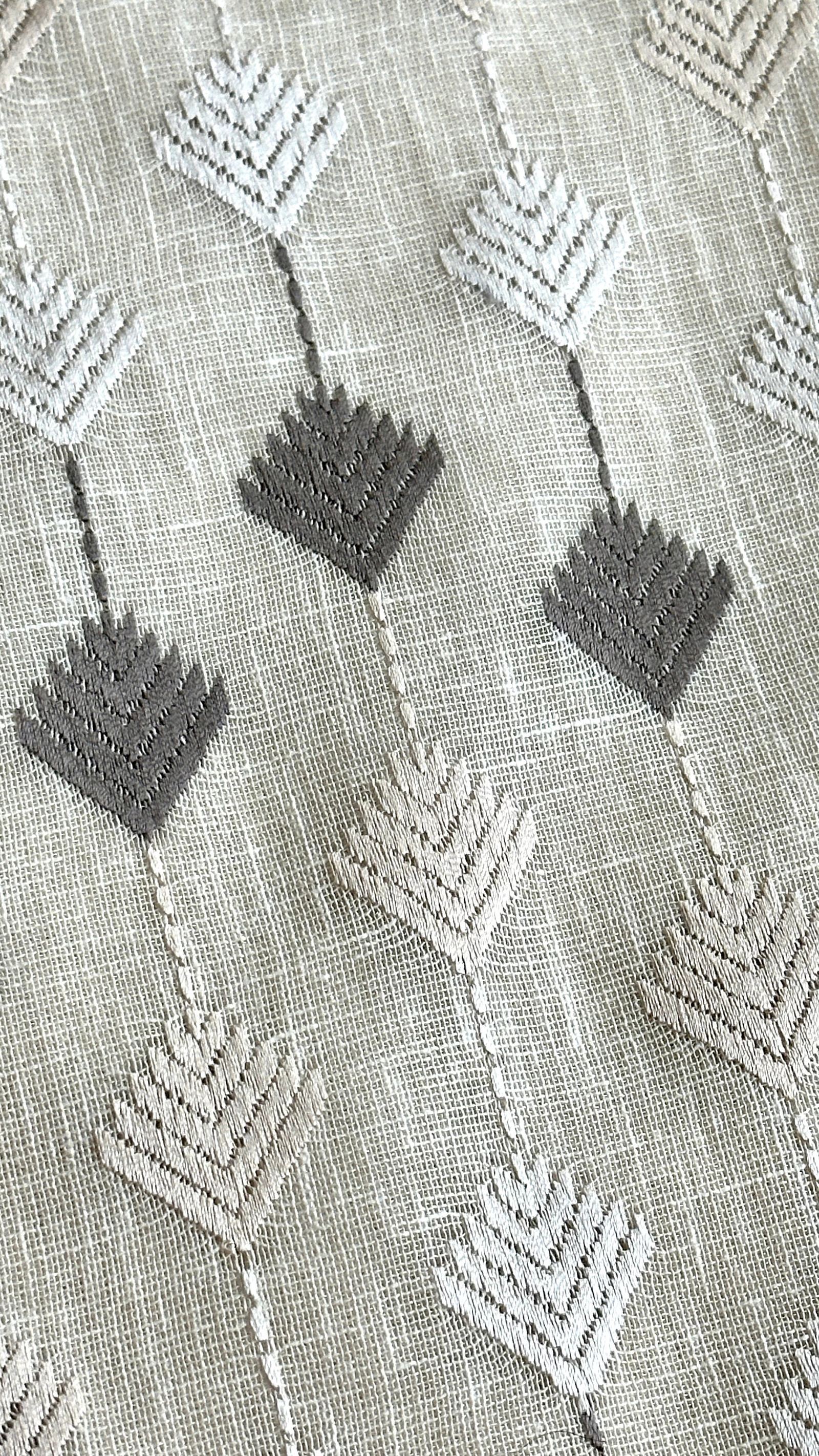 Embroidered Diamond Shower Curtain, photo 1 of 6