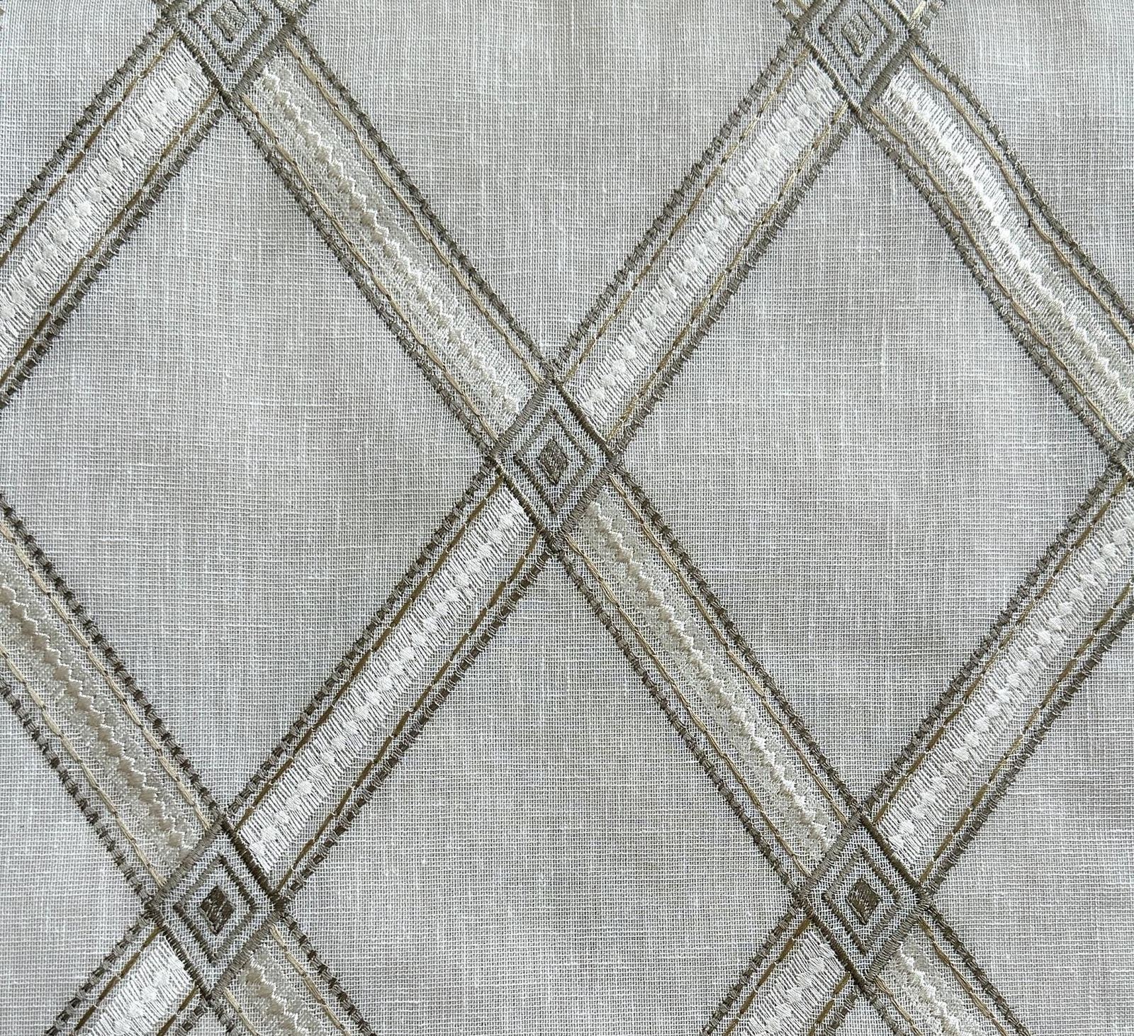 Embroidered Geometric Fabric, photo 1 of 7