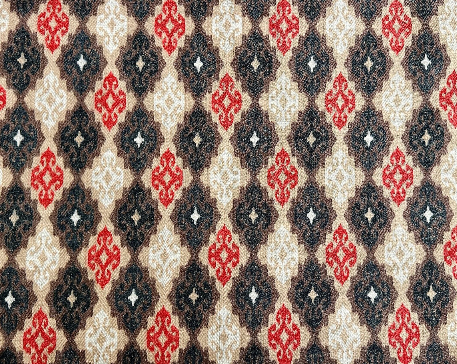 Red Beige Ikat Curtain, photo 1 of 4