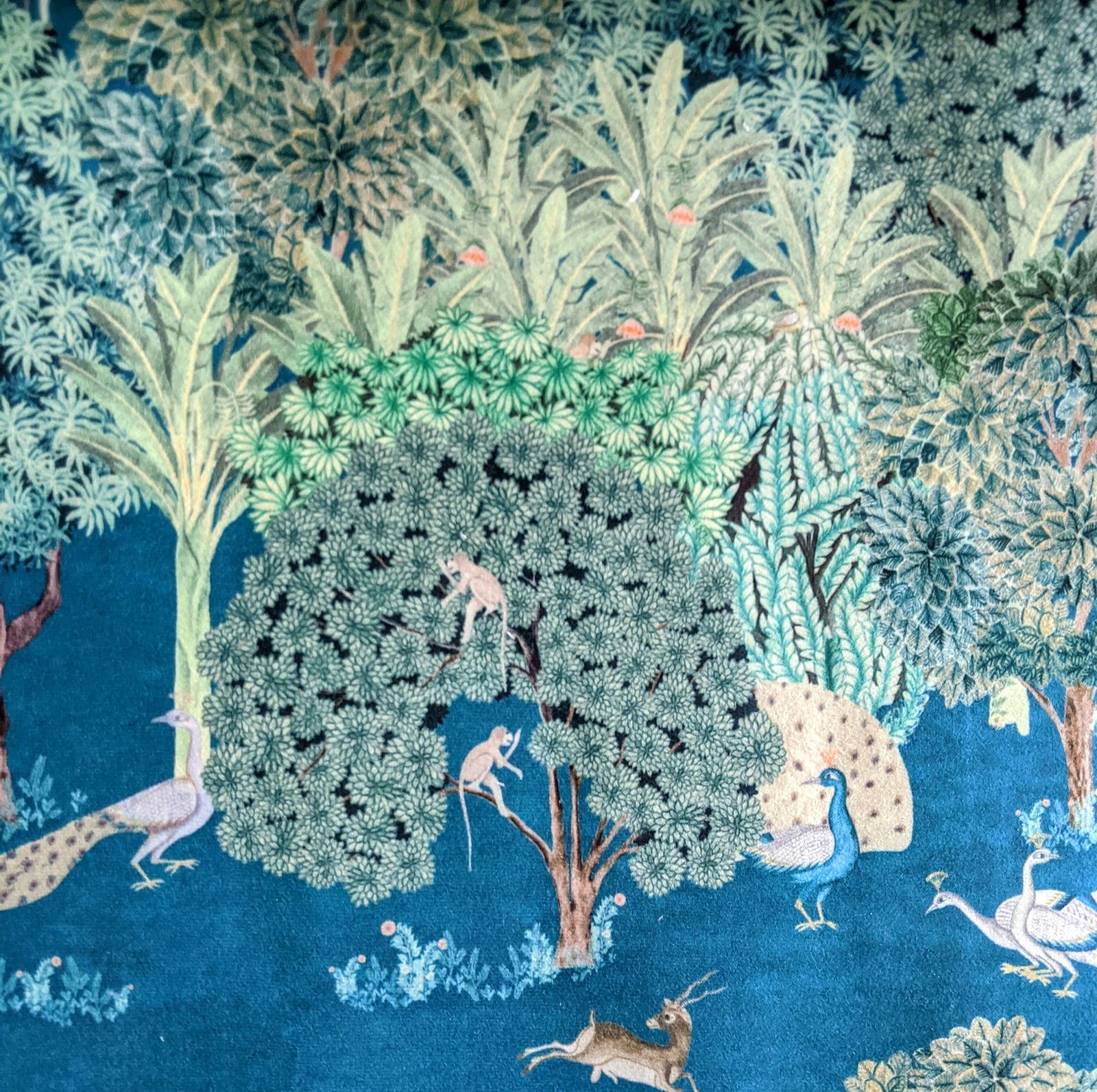 Velvet Curtain Panel, Cerulean Blue, photo 1 of 6