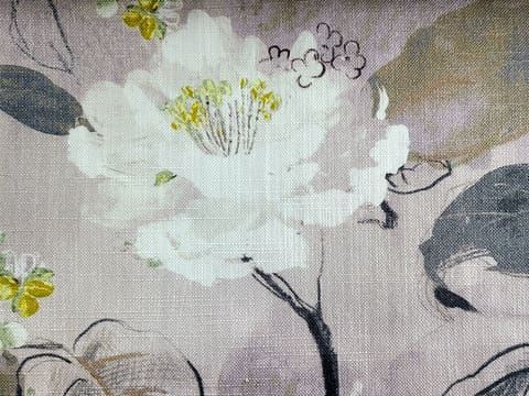 Custom Curtains Valance Roman Shade in Pink Modern Floral Luxury  Pattern Fabric — photo 1