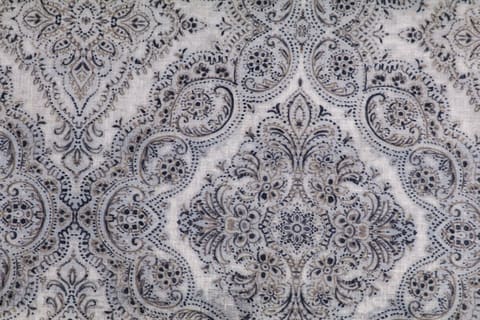 Luxury Custom Curtains Valance Roman Shade in Mauve/ Pink Classic Medallion Damask Pattern Fabric — photo 1