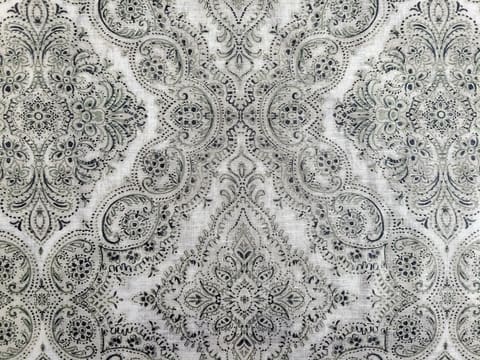 Luxury Custom Curtains Valance Roman Shade in Olive Yellow Classic Medallion Damask Pattern Fabric — photo 1